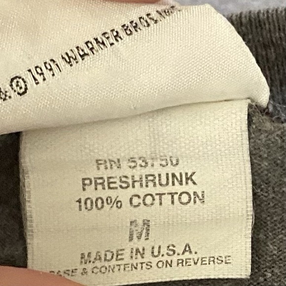 Vintage 90s New York City Shirt Men Medium Manhattan Skyline Art USA Twin Towers - Picture 4 of 13